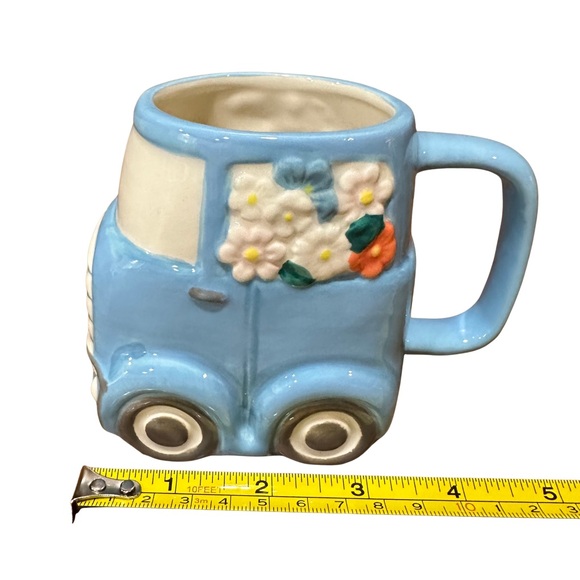 Blake & Belle Blue Floral Truck Coffee Mug Set of Two - Picture 8 of 9